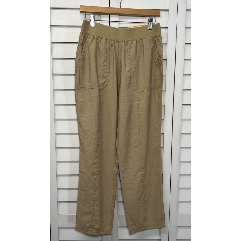 Style & Co. Mid Rise Pull On Ankle Straight Pants Size Small Khaki NWT